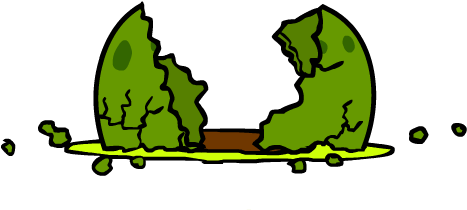 Rotten Egg Cartoon Png (466x331)