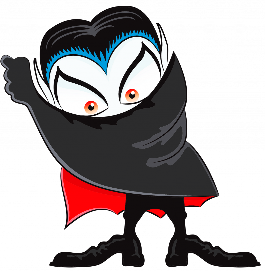 Cute Halloween Vampire Clipart - Free Halloween Clip Art Transparent Background (1024x1047)