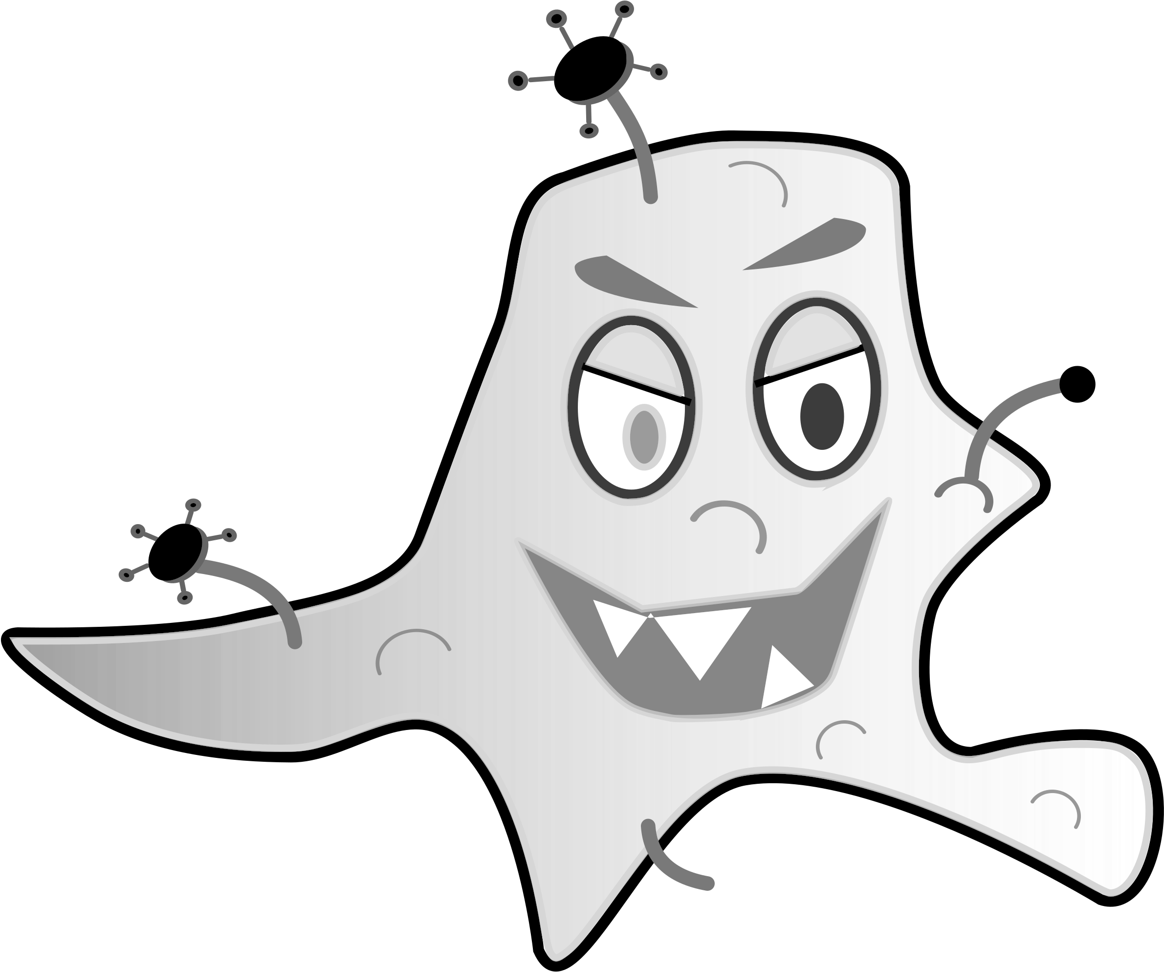 Big Image - Cartoon Germs Png (2400x2004)