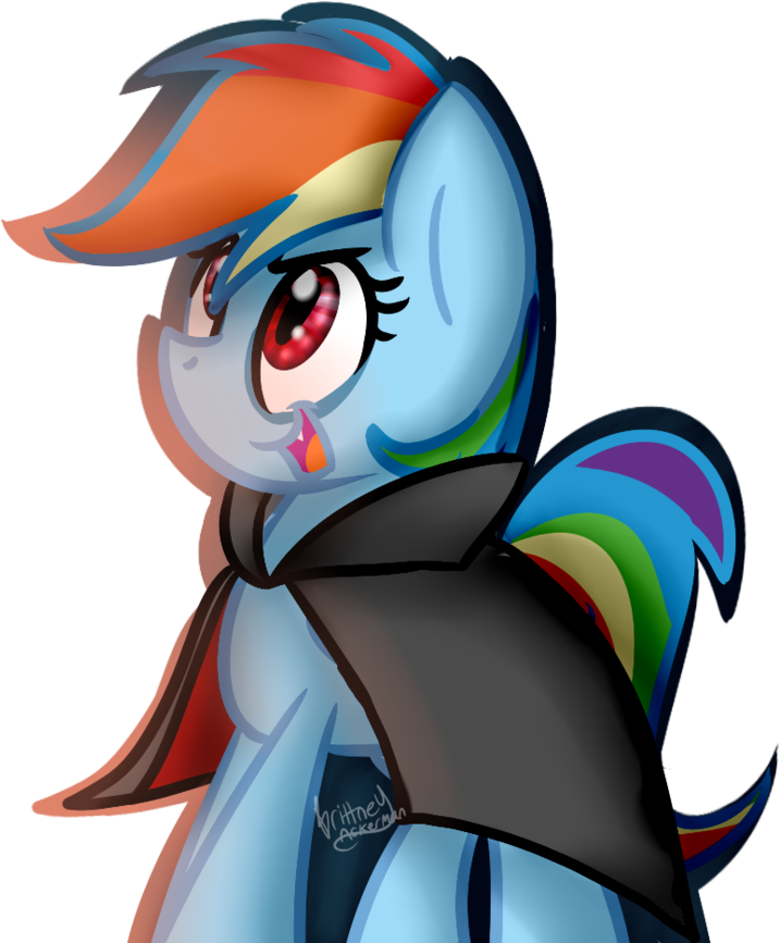 Rainbow Dash Vampire - Mlp Rainbow Dash Is Vampire (800x913)