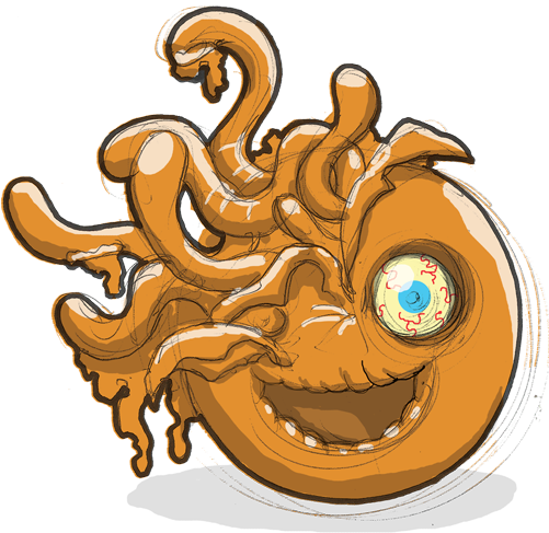 Slimey Smiley - Fungus Amungus Killer Bug (500x500)