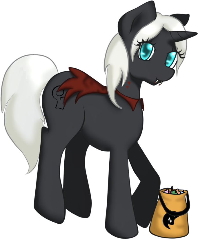 Vampire Pony~ [late Art Exchange] By Ladykochou On - Pony (900x998)