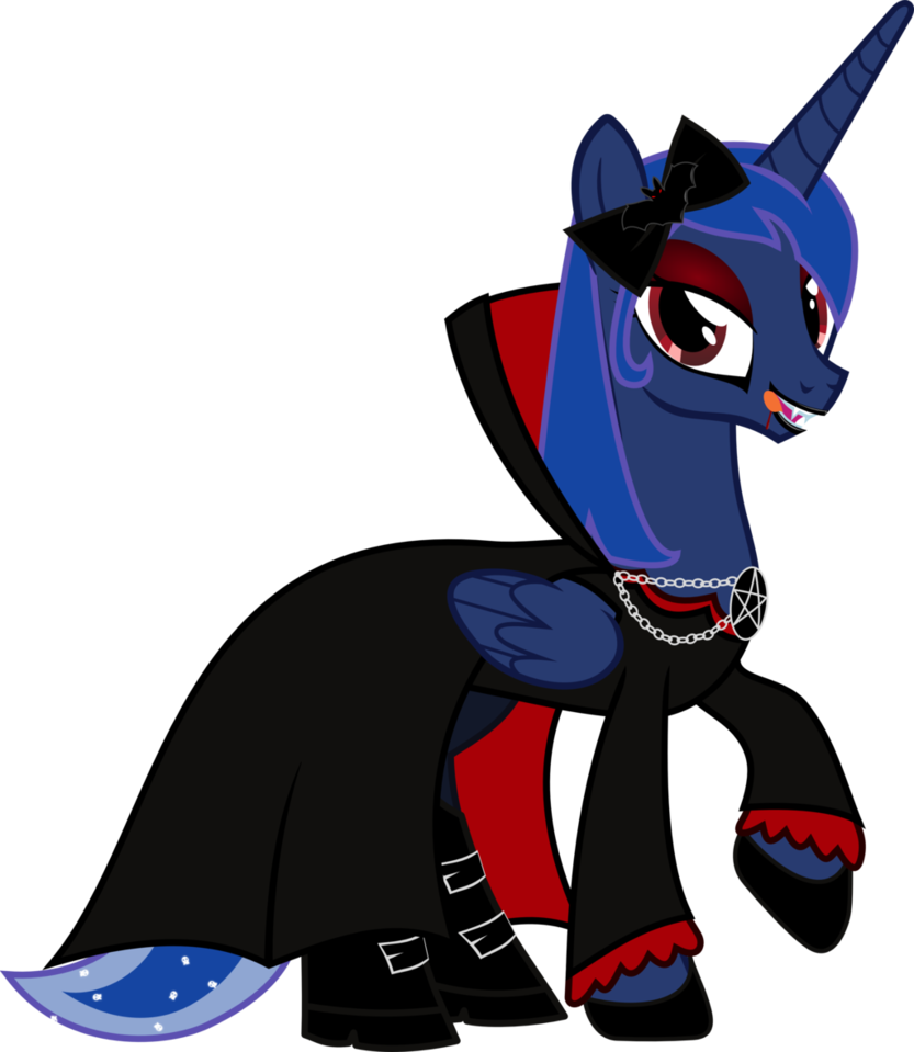 And Just Because, Bats - My Little Pony Luna Vampire (833x959)