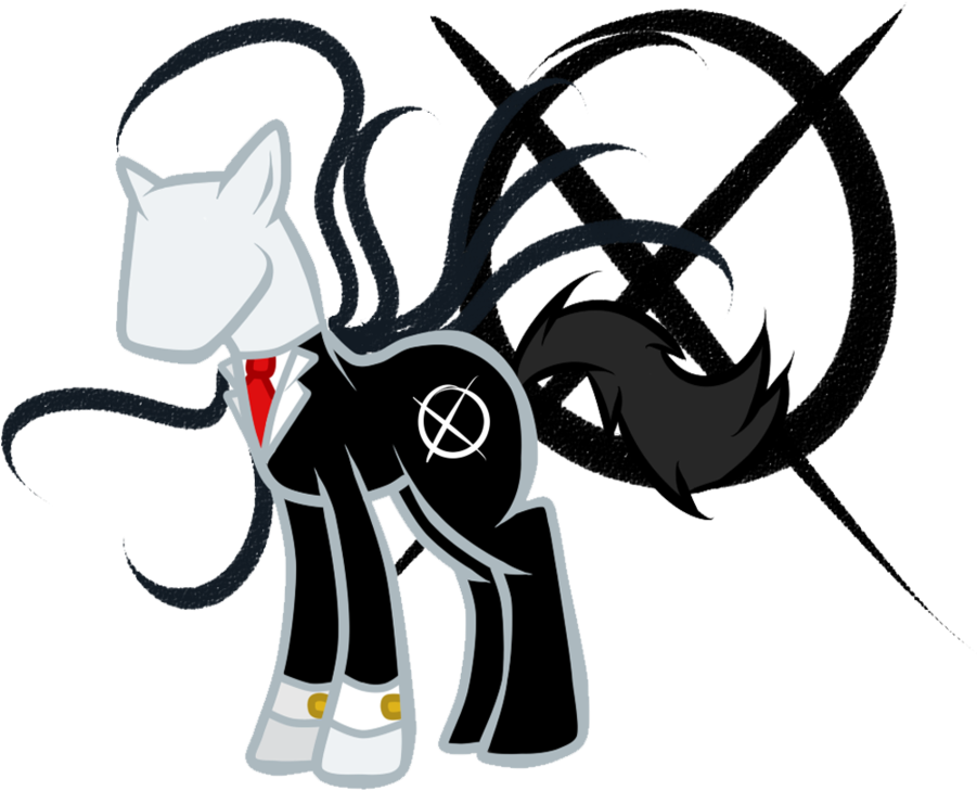 Drawn Slenderman Mlp - My Little Pony Slender Man (900x900)