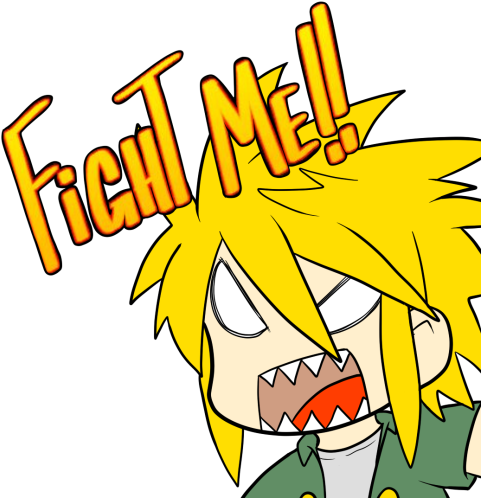 Stryker Fight Me Meme By Strykersellsart - Cartoon (501x501)