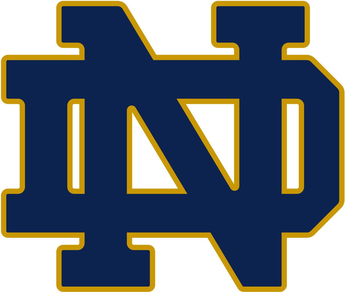 #6 Notre Dame - Notre Dame Logo Png (1210x1024)