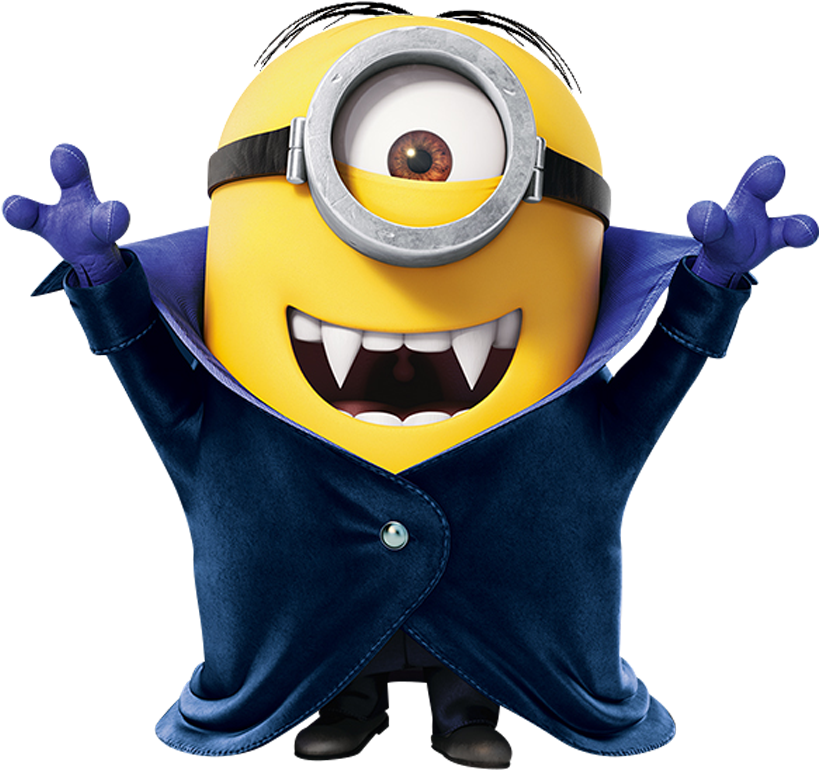 Vampire Minion- Despicable Me - Minion Halloween (858x791)