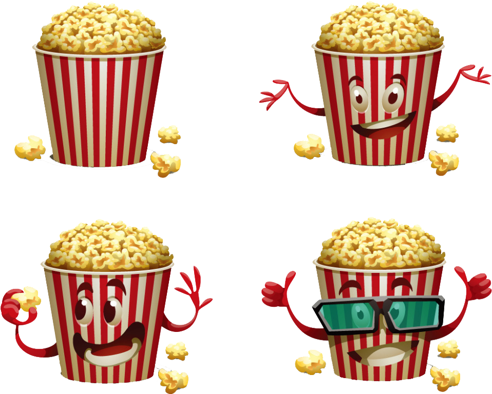 Popcorn Cartoon Film Illustration - Popcorn Cartoon Film Illustration (1654x1169)