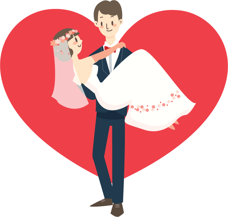 Wedding Invitation Cartoon Bride - Wedding Invitation Cartoon Bride (904x861)