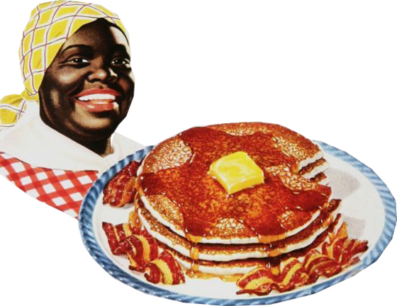 Aunt Jemima Plate - 1950s American Advertisements (560x432)