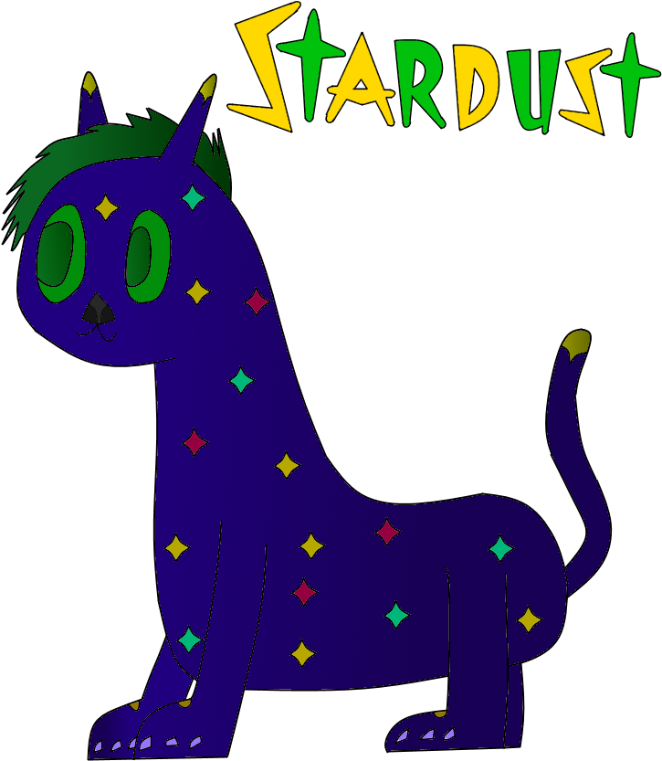 Stardust The Alien Cat By Bpedeviantart - Cartoon (800x960)
