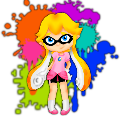 Inkify Me Peach By Stardust Kitten - Splatoon (409x393)