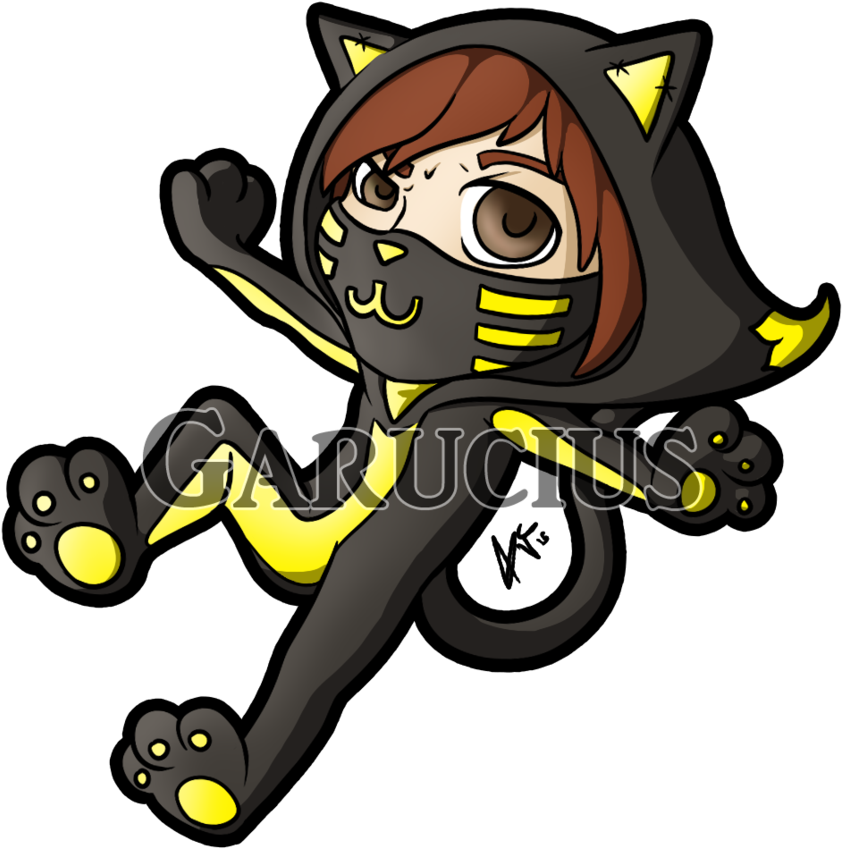 Ace Of Spades, Darcat By Garucius - Cartoon (894x894)