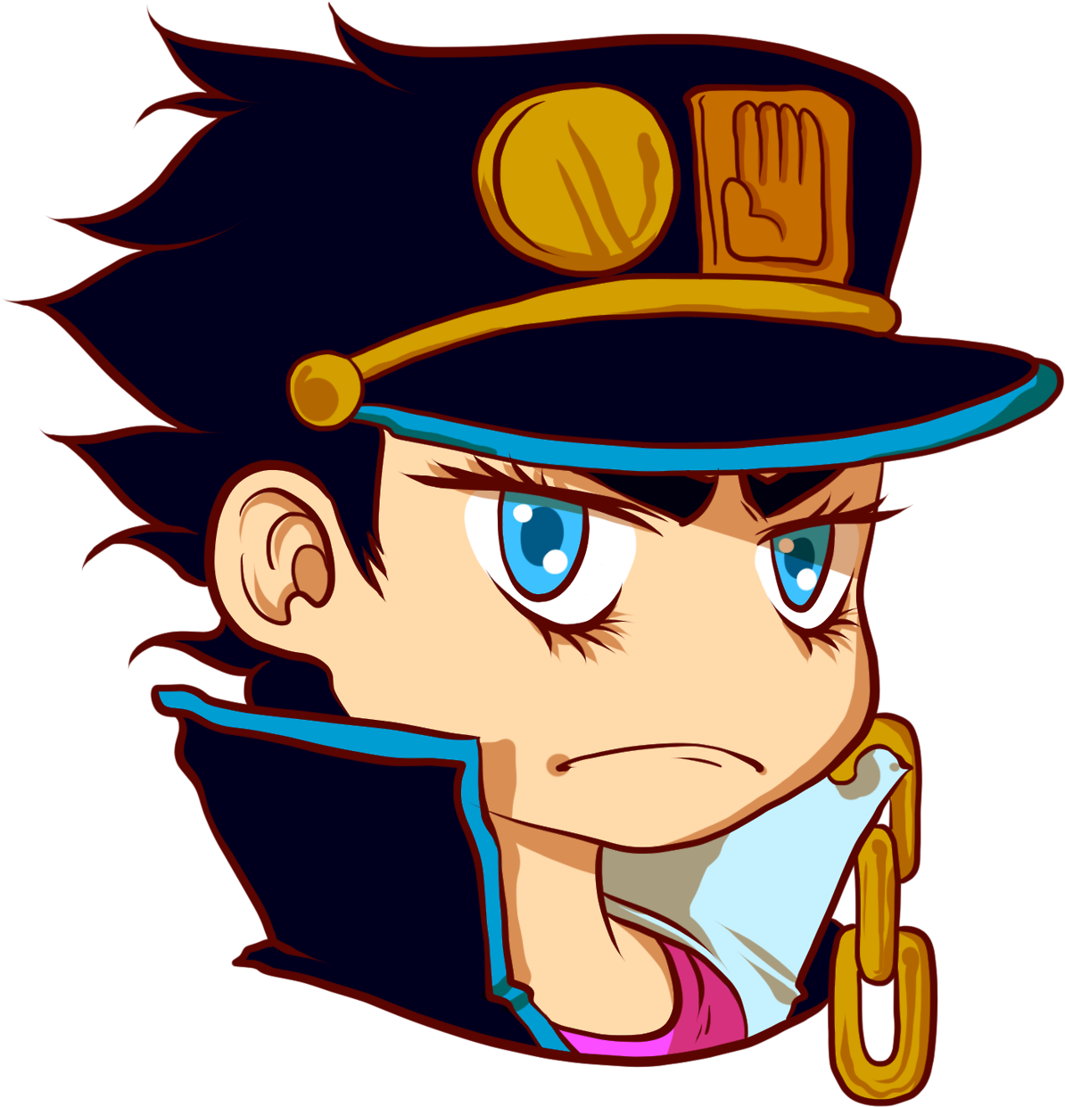 Stardust Crusaders Stickers Sans Joseph Because Chibi - Jojo's Bizarre Adventure (1280x1280)