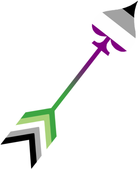 “ Maybe Tattoo Design It's An Ace Of Spades Arrow - Aroace Arrow (500x588)
