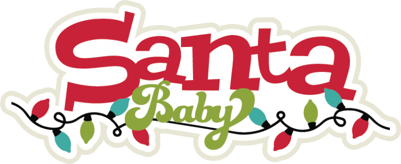 Santa Baby Svg Scrapbook Title Santa Svg Title Christmas - Portable Network Graphics (800x328)
