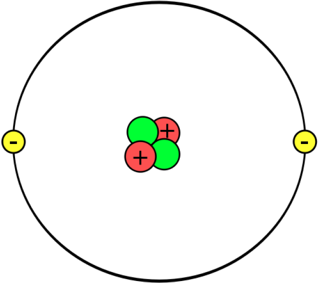 Why Do Noble Gases Rarely Form Bonds With Other Atoms - Model Of Helium Atom (640x575)