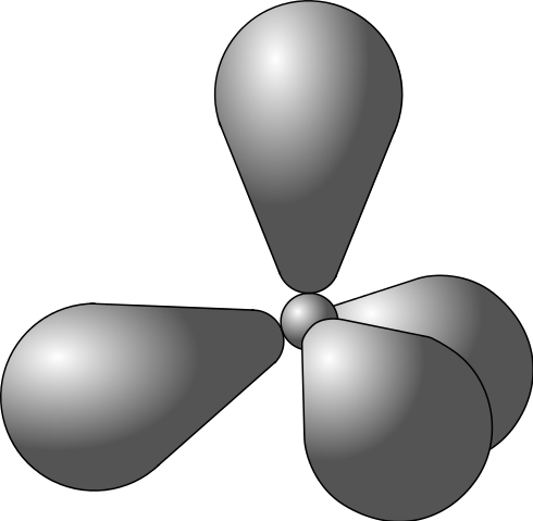The Methane Molecule Has Four Equal Bonds - Sp3 Orbitals (490x479)