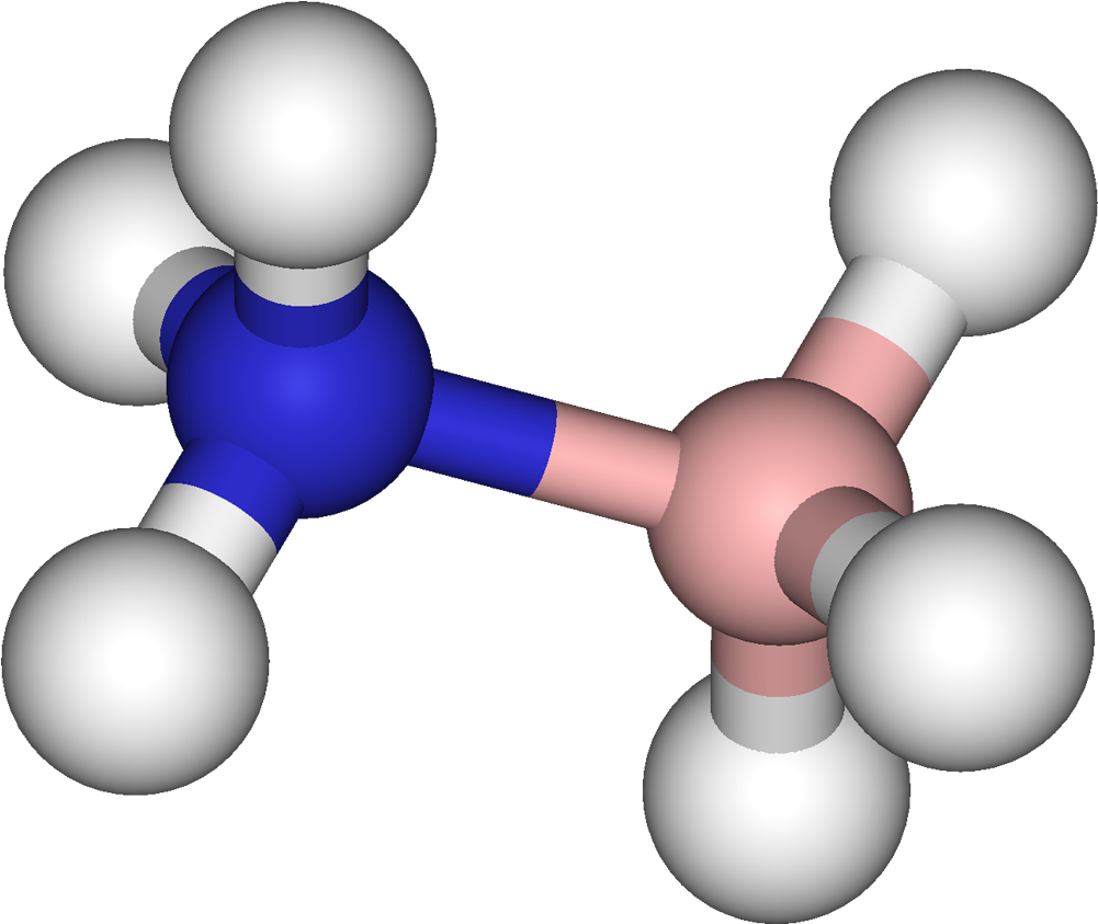 Ammonia Borane 3d Balls - Covalent Bond 3d Model (1100x942)