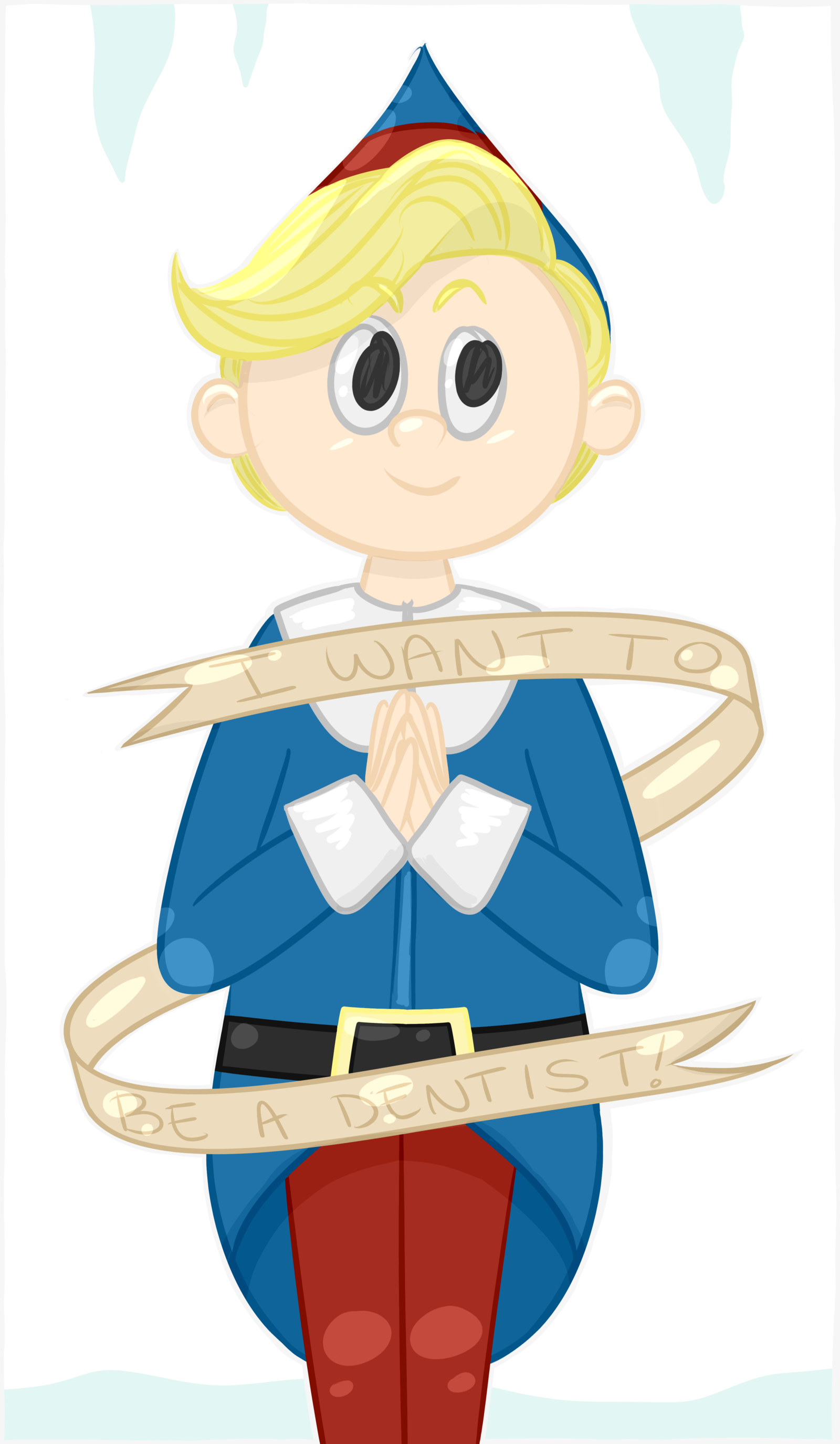 Hermey The Elf By Songoesmeow On Deviantart - Hermey (1600x2750)