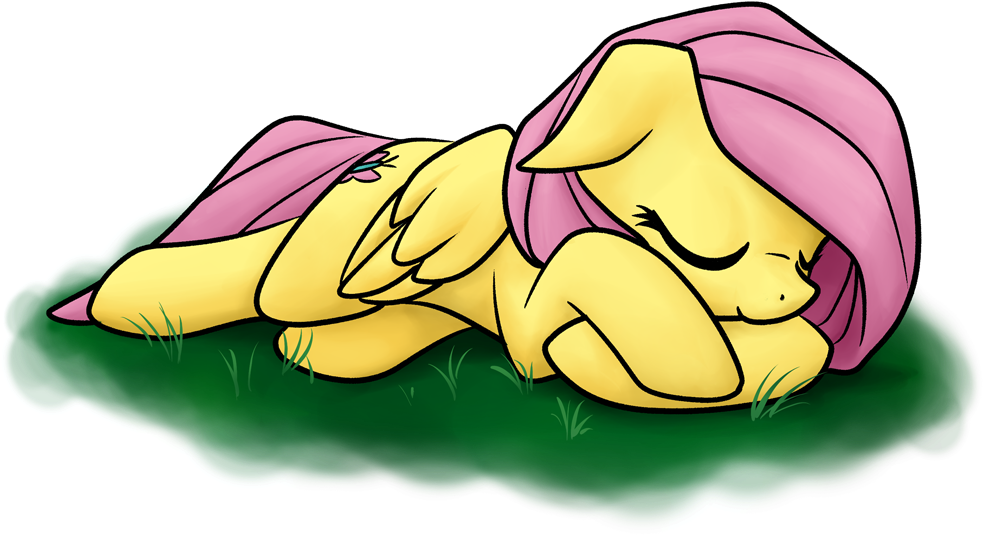Stardustxiii, Fluttershy, Safe, Sleeping - Cartoon (1000x544)