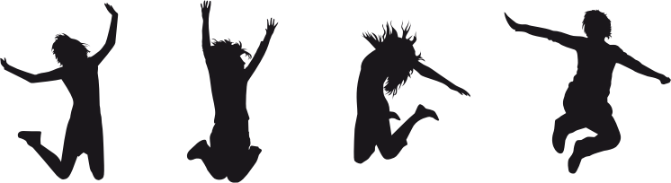 Medium Image - Jumping For Joy Silhouette (746x204)