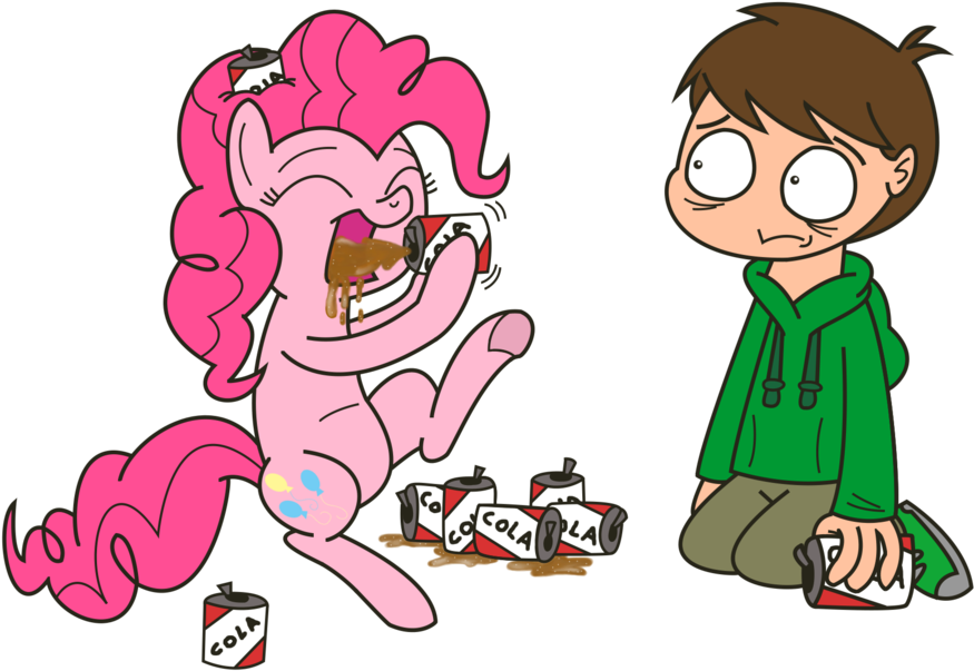 La 0 Pinkie Pie Pink Facial Expression Cartoon Mammal - Eddsworld My Little Pony (900x641)