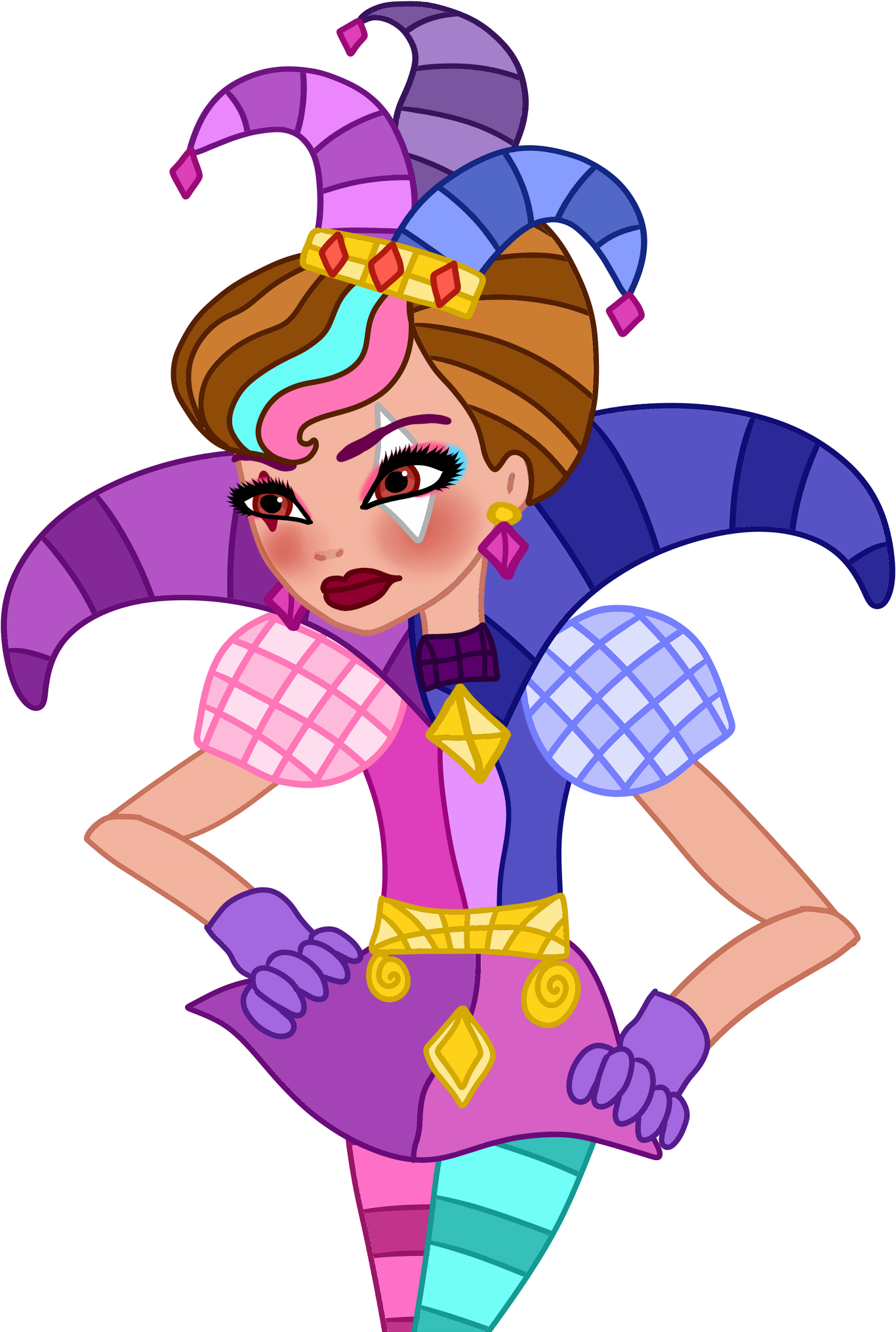 Connie Jester Cartoon Verison - Cartoon (2000x2054)