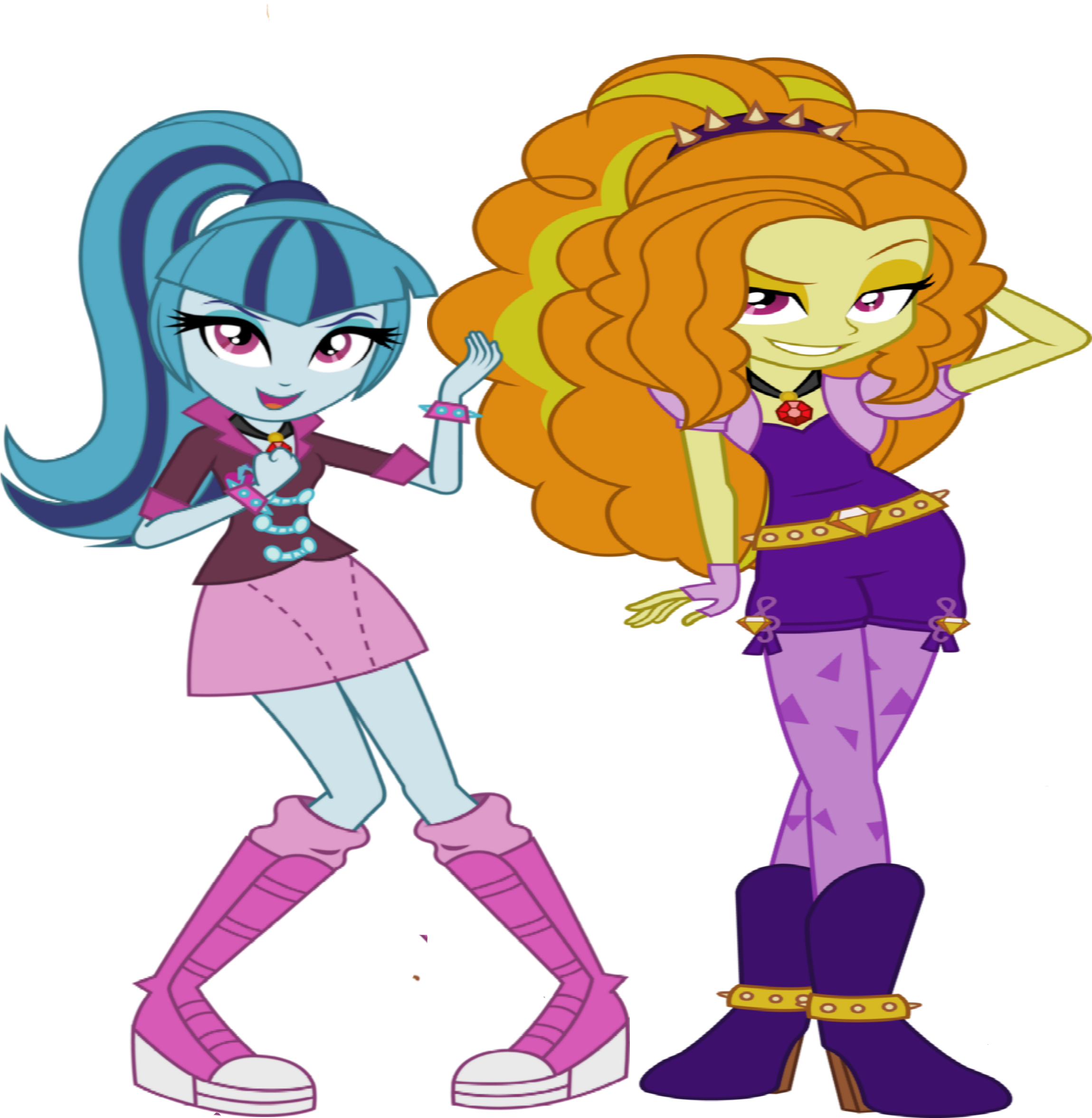 Mlp - Mlp Sonata Dusk And Aria Blaze (2307x3000)