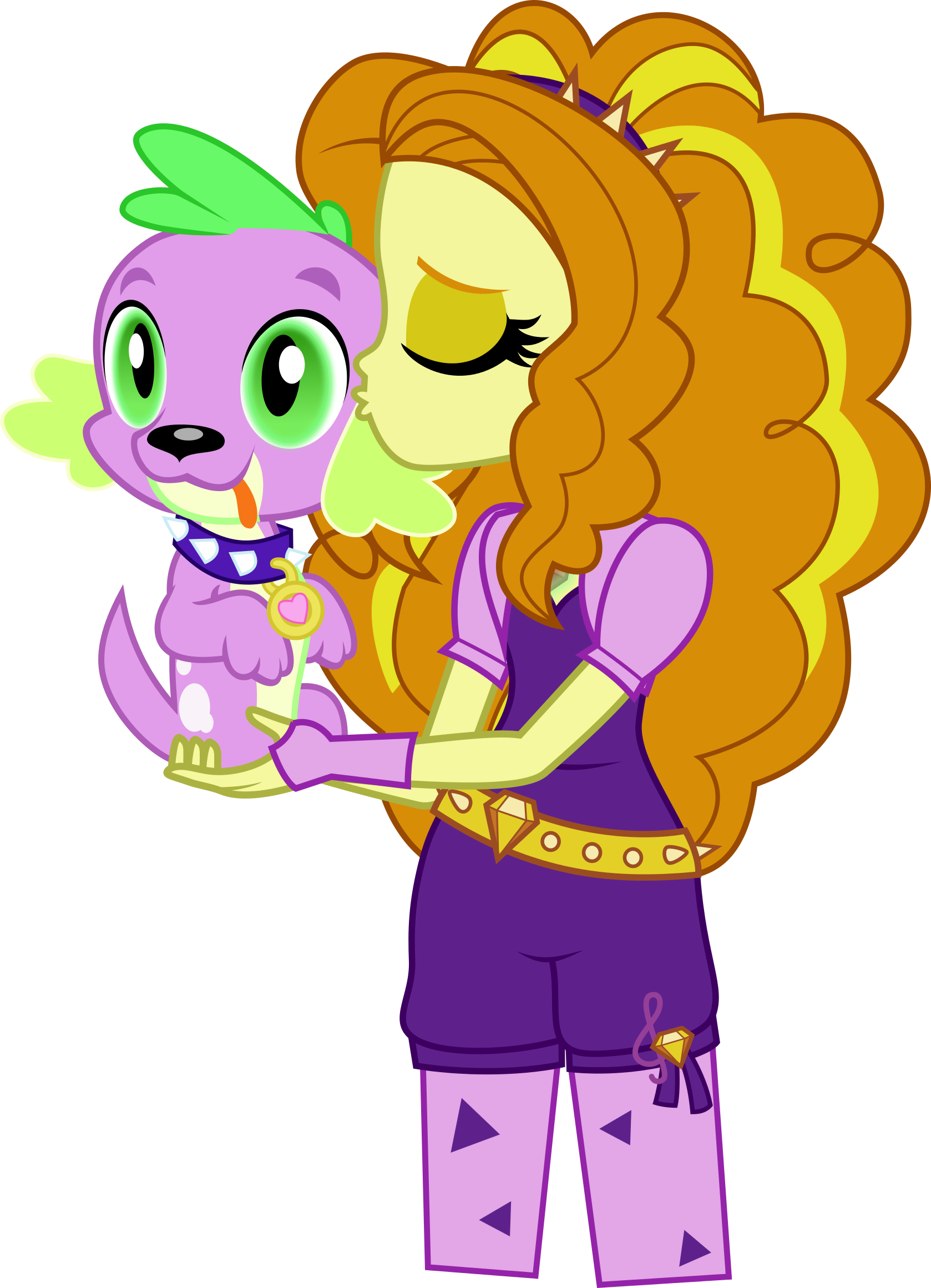 Adagio Dazzle - Adagio Dazzle And Spike (1678x2321)