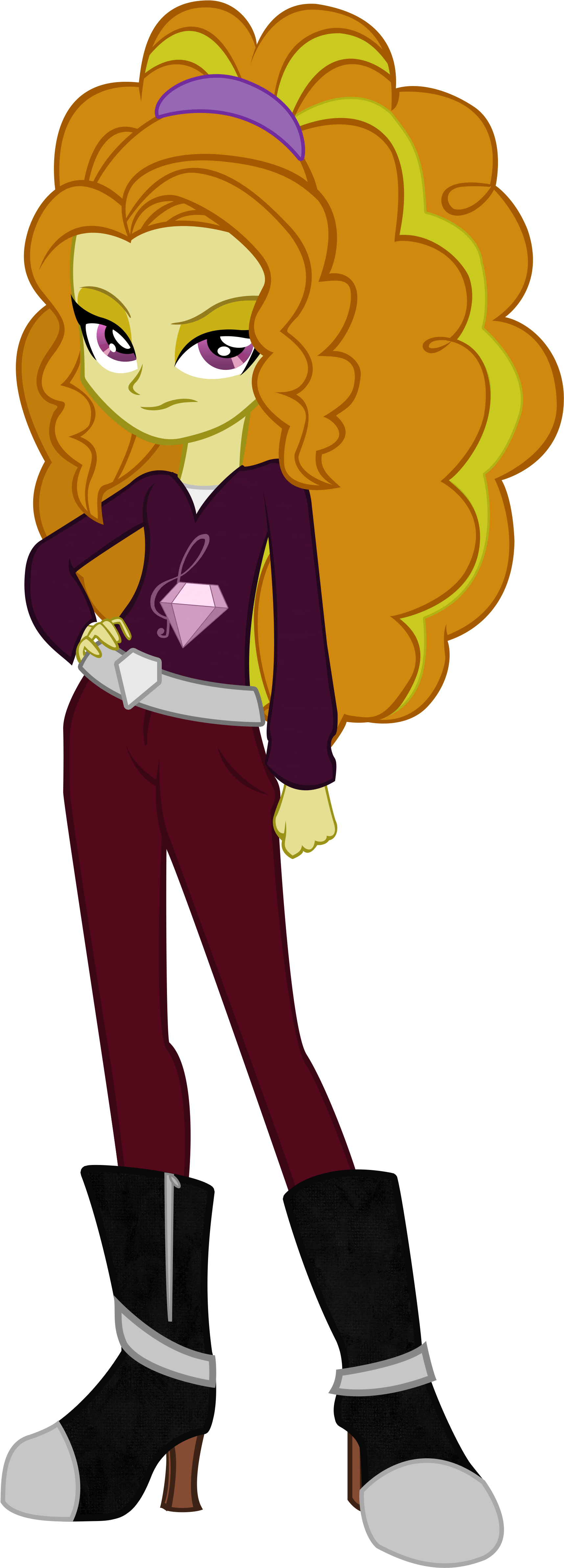 Adagio Dazzle, Alternate Costumes, Artist - Cartoon (2215x4904)