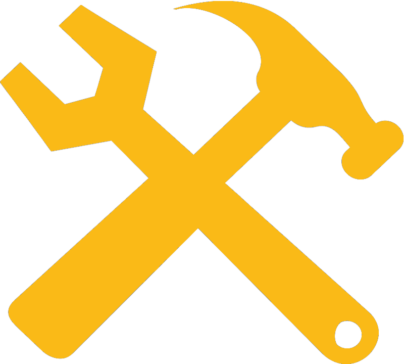 Human-submarine Interface - Hammer And Wrench Icon (800x720)