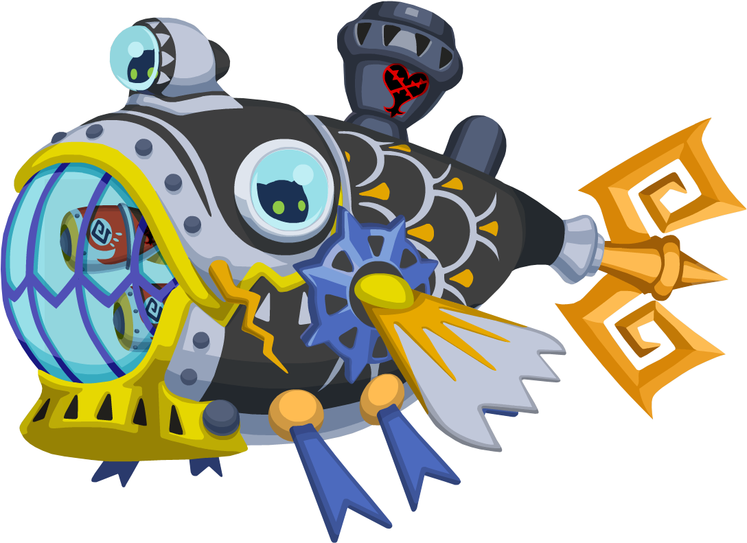 Carp Submarine - - Kingdom Hearts 3 Atlantis The Lost Empire (1148x873)