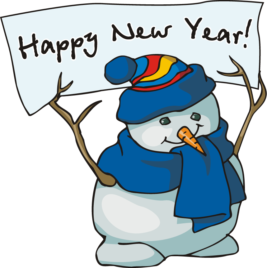 At The End Of Each Year, I Enjoy Reading Articles Or - Happy New Year Clip Art Free (858x864)