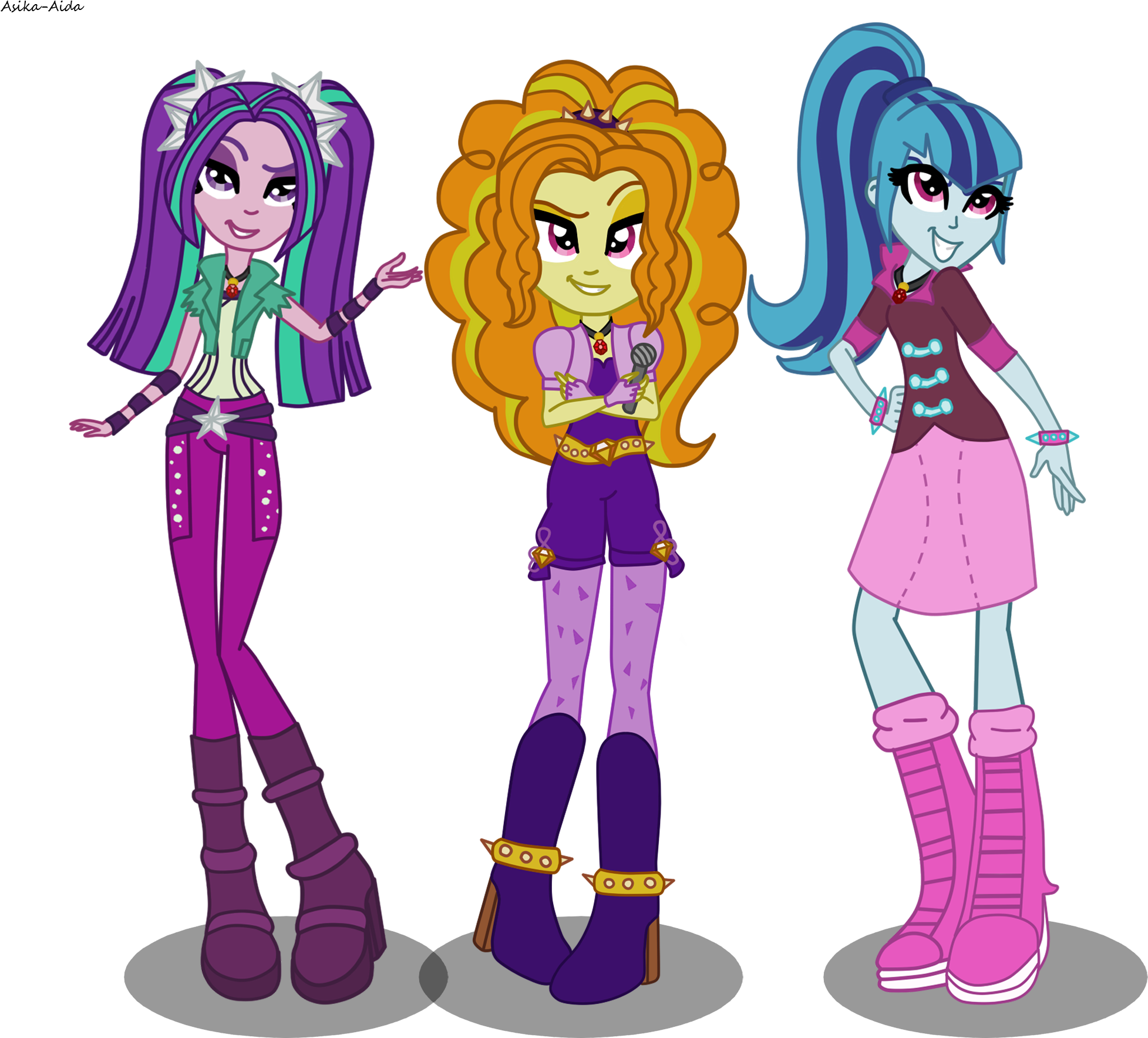 Adagio Dazzle Music Company By Asika-aida - Dazzle My Little Pony (1954x1851)