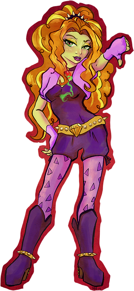 Adagio Dazzle, Artist - My Little Pony Teenagers (700x934)
