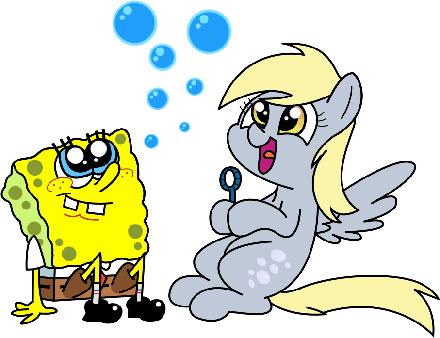 Kukimao, Bubble Blower, Bubble Wand, Crossover, Derpy - Cartoon (951x741)