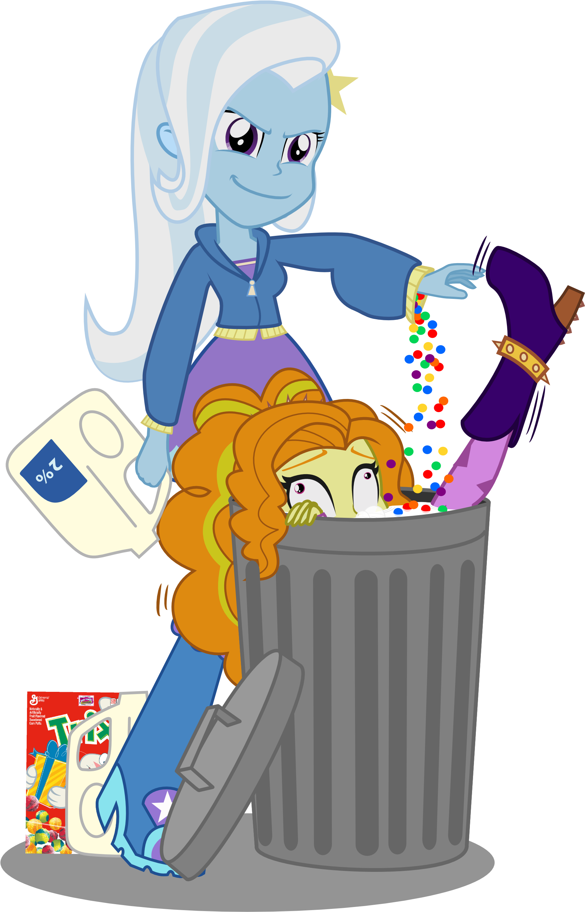Abuse, Adagiabuse, Adagio Dazzle, Artist Needed, Cereal, - Cartoon (2069x3031)