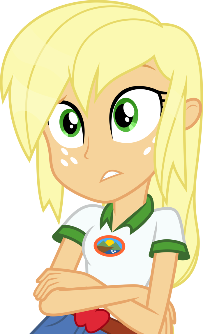 Mlp Eqg 4 Applejack Vector - Applejack Equestria Girls Vector (697x1147)