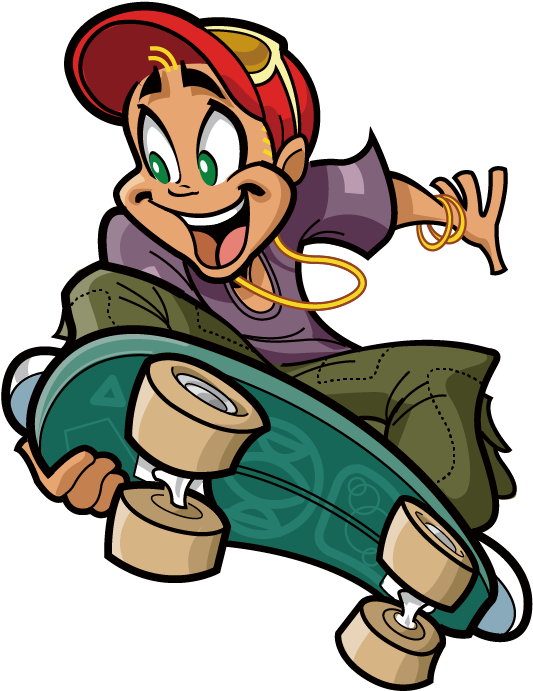 Skateboarding Cartoon Clip Art - Skateboarding Cartoon Clip Art (721x844)