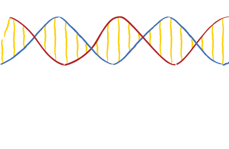 If The Twist Of Two Adjacent Helices Line Up, We Create - Dna Strand No Background (466x304)