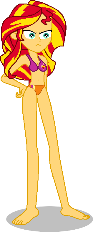 Sunset Shimmer Bikini By Toonalexsora007 - Sunset Shimmer In A Bikini (316x784)