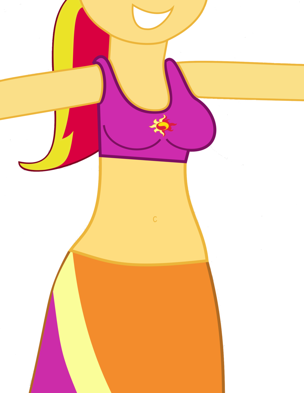 Sunset Midriff 3 By Ponyalfonso Sunset Midriff 3 By - My Little Pony Equestria Girl Sunset Shimmer (1024x1323)