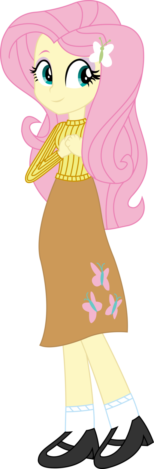 Vector - Casual Fluttershy - Vector Casual Fluttershy By Sketchmcreations Deviantart (513x1558)