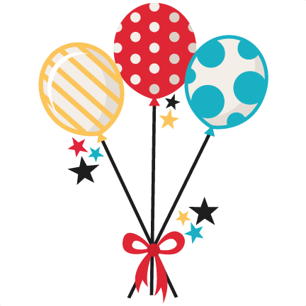 Magical Balloons Svg Scrapbook Cut File Cute Clipart - Cute Balloon Clipart (432x432)