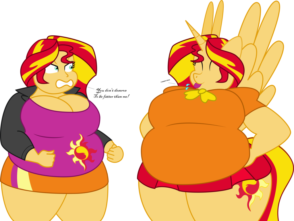The Biggest Loser By Shitigal-artust - Fat Sunset Shimmer (1024x769)