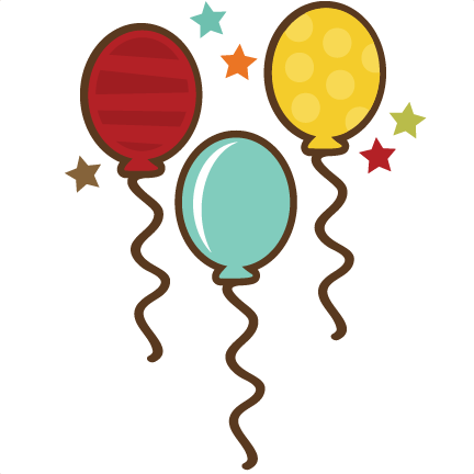 Balloons With Stars Svg File For Scrapbooking Cardmaking - Birthday Girl Decal (432x432)