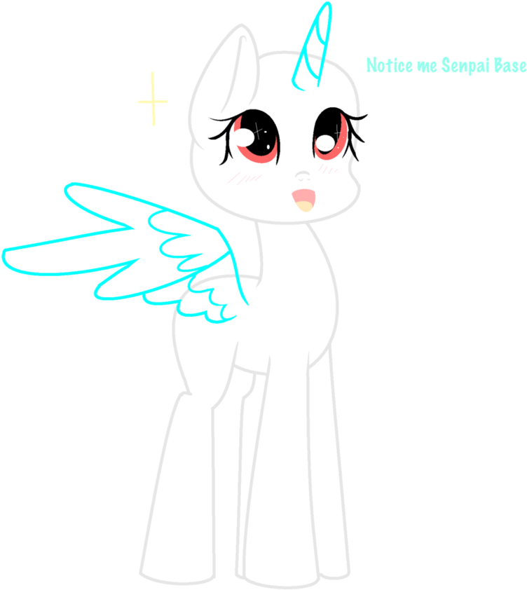 Notice Me Senpai Base By Labny - Cat Yawns (841x950)