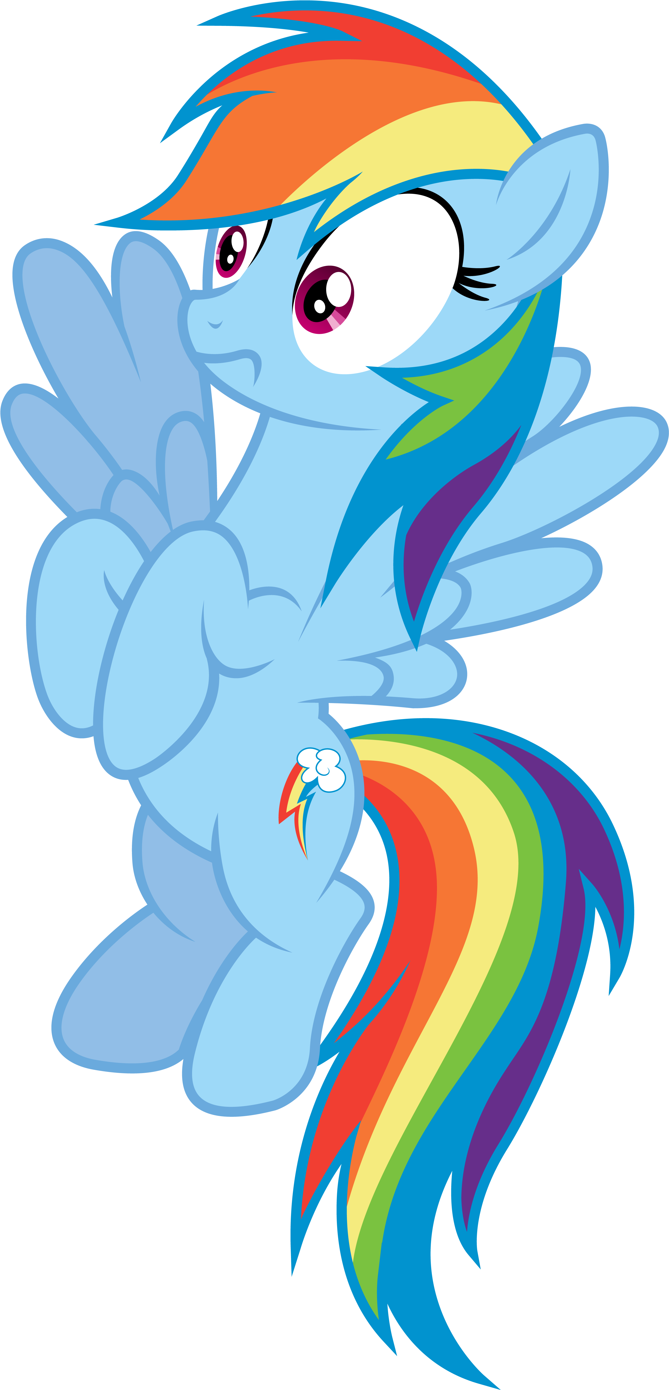 Horrified Rainbow Dash By Masterrottweiler Horrified - Rainbow (3021x6000)