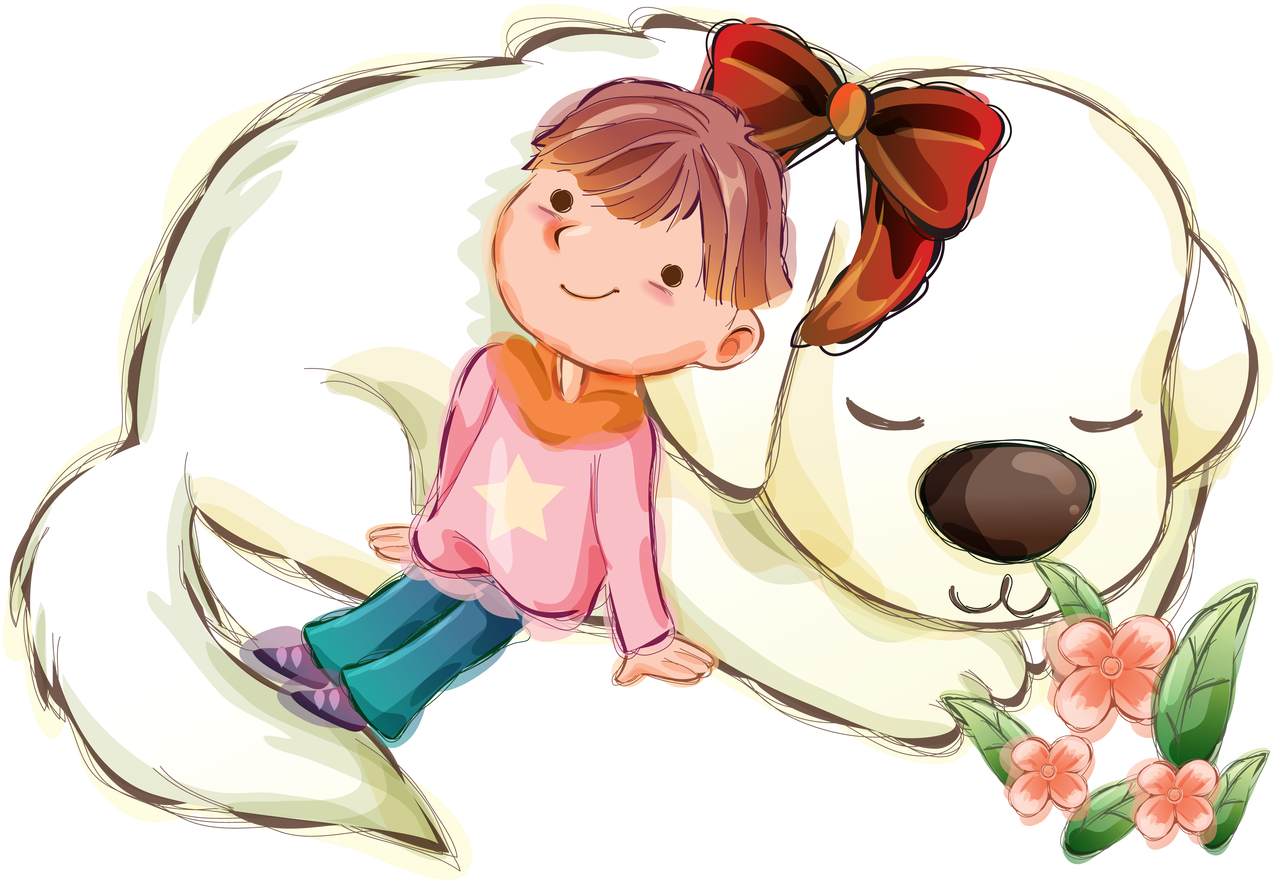 Девочка рисует картинка для детей png